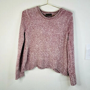 Attention Women’s Chenille Sweater in Dusty Rose, Size Small, Soft and Stylish